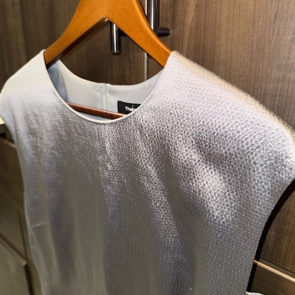 Theory Silver Shift Dress Size 12 - Picture 7 of 10
